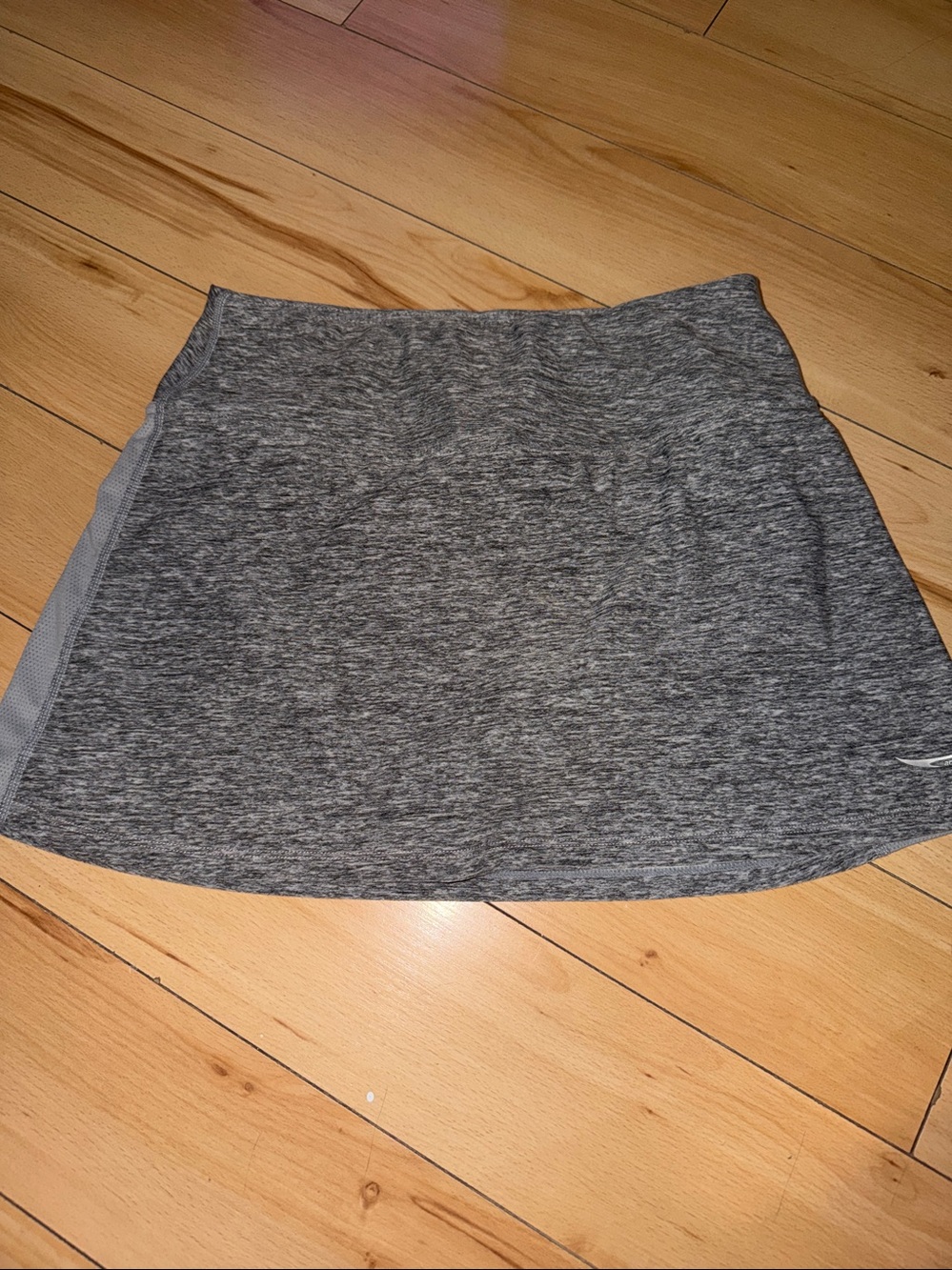 Performance Heather Gray Mini Skirt